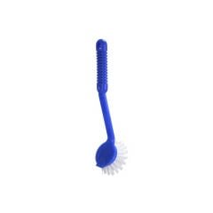 Kitchen brush plastic with handle blue