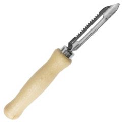 Vegetable peeling knife wooden grip