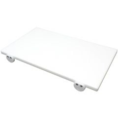 Cutting board plastic 50×30cm h-2cm white