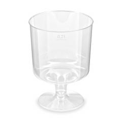 Wine glass plastic disposable 200ml 10pcs
