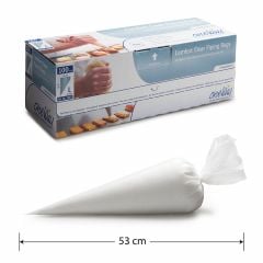 Disposable pastry bags 100pcs 53x28cm COMFORT CLEAR