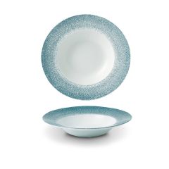 Plate RAKU TOPAZ BLUE ø28cm