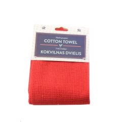 Cotton towel 50x70cm red