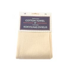 Cotton towel 50x70cm beige