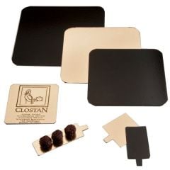 Paper pad gold/black18x18cm