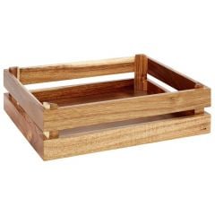 Wooden box suitable for GN 1/2 acacia wood 35x29cm h-10.5cm