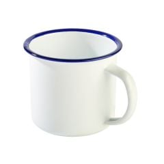 Cup ø9cm h-8cm 350ml white/blue