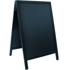 Duplo pavement chalkboard SECURIT with lacquered black finish 55x85cm