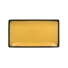 Plate LEA 33.5x18.1cm yellow