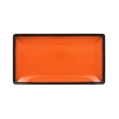 Plate LEA 33.5x18.1cm orange