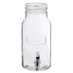 Juice dispenser in glass with tap 3.75 l