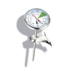 Thermometer for coffee milk with holder s/s MOTTA