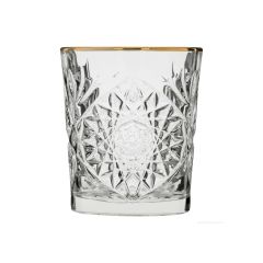 Whiskey glass HOBSTAR GOLD RIM 350ml