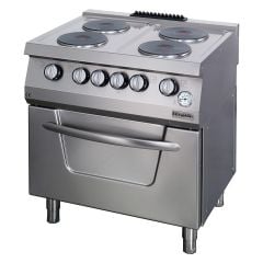 Electric stove with 4 hotplates and electric oven