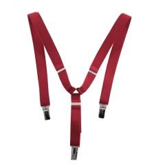 Suspenders elastic red