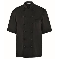 Chef jacket short sleev size L black