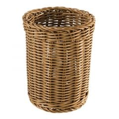 Cutlery basket ø12cm h-15cm brown