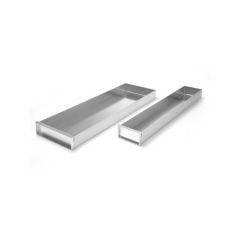 Tray aluminium 58x20cm h-5cm (removable edge)