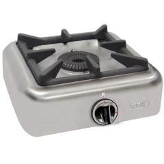 Gas stove surface with burner