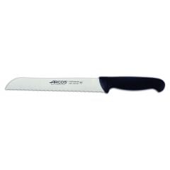 Knife for bread with black handle 20cm