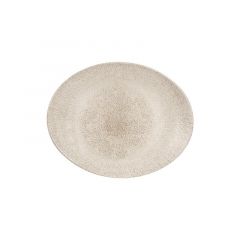 Plate oval RAKU AGATE GREY 31.7x25.5cm
