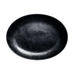 Oval plate KARBON 36x27cm