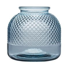 Vase DIAMOND HURRICANE 24 CM winter blue