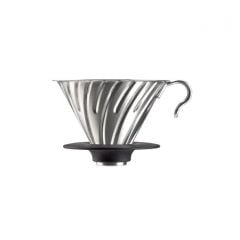 Hario V60-02 Steel dripper with silicone base