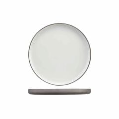 Plate IOWA ø21cm grey/white