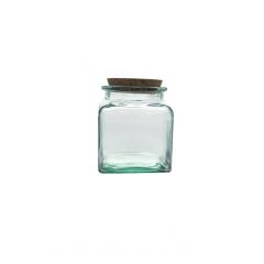 Jar with lid PUCHADES h-14cm, ø12cm, 1100ml, transparent