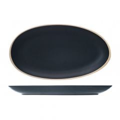 Plate GALLOWAY BLACK 29.5x16cm