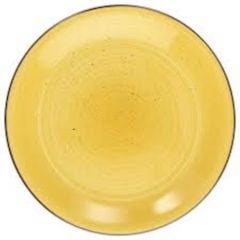 Flat plate ø 27cm LOUISE yellow
