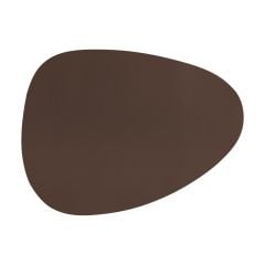 Placemat TOGO - Leather look imitation - 43x22cm, brown