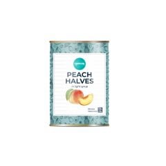 Canned peach halves in syrup 820g/470g GEMOSS COLLECTION