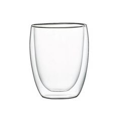 Double wall glass cup 2pcs. 350ml EZYSTYLE