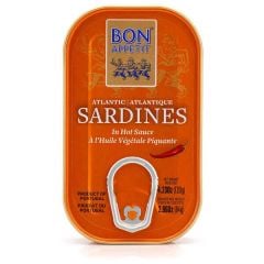 Sardines in spicy sunflower oil 120g
