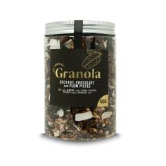 Granola coconut, chocolate and prune pieces 400g JUST NATURE