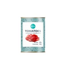 Tomatoes chopped in tomatoe juice 400g/240g GEMOSS COLLECTION