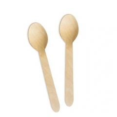 Wooden  spoon, 11cm, 100pcs [24]