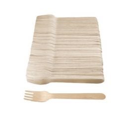Wooden  fork, 16cm, 100pcs [24]
