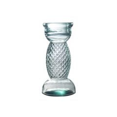Candle holder DIAMANTE h-28cm clear glass