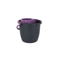 Round bucket with wringer 14L PP ø30.5cm