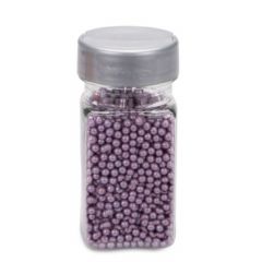 Edible sprinkle decoration Pearls Mini ø 3–4 mm 65g Purple