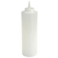 Sauce bottle, white/transp 1025 ml