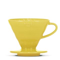 Hario Ceramic Dripper V60-02 Turquoise Yellow