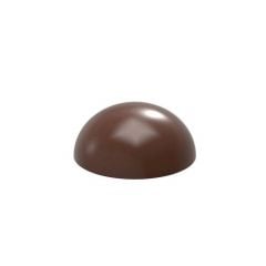 Chocolate form polycarbonate ø55 h-27.5mm 6x50g SEMISPHERE