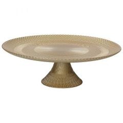 Cake stand ø21cm LUST glass gold color