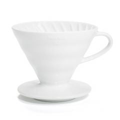 Hario Ceramic Coffee Dripper V60, White