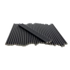 Straws paper ø6mm h-20cm 250pcs black