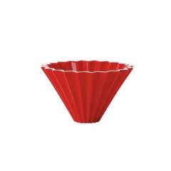 Origami Ceramic Brewing Pot, Red (M)